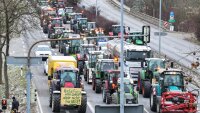 В Германии дальнобойщики присоединились к забастовке фермеров