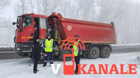 Массовая проверка большегрузов прошла в Красноярске