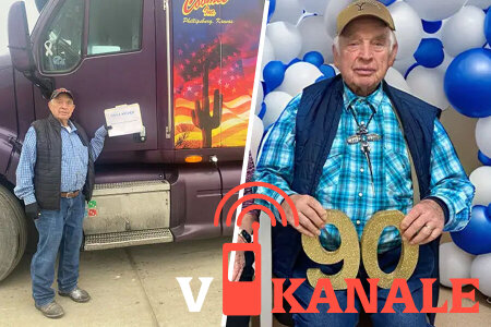 США: 90-летний мужчина признан самым старым водителем грузовика в мире