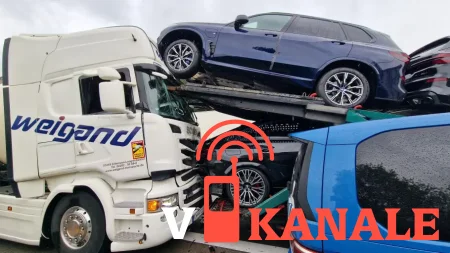 Германия: Столкновение с пятью грузовиками на трассе A1