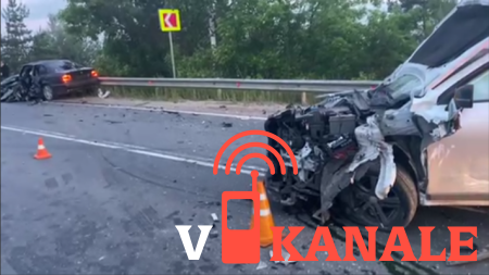 Дзержинск: Две иномарки столкнулись на встречке на Игумновском шоссе