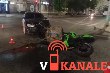 Саратов: Мотоциклист пострадал в ДТП с иномаркой в центре Саратова