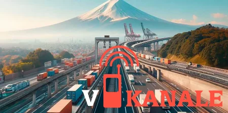 Япония хочет построить 500-километровую автомагистраль с параллельными полосами, по которым грузы будут двигаться сами
